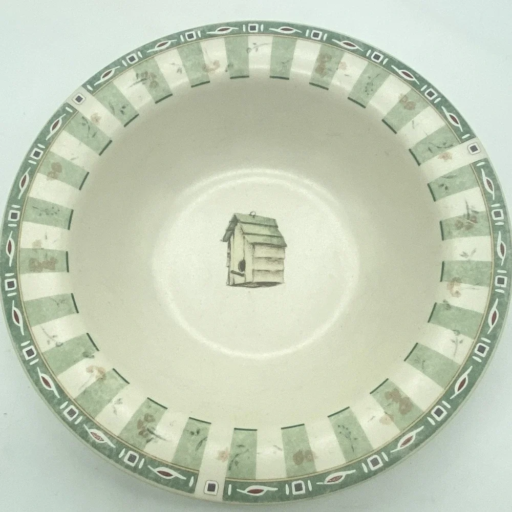 Pfaltzgraff Naturewood Deep Rimmed Soup Cereal Bowls 7 1/4